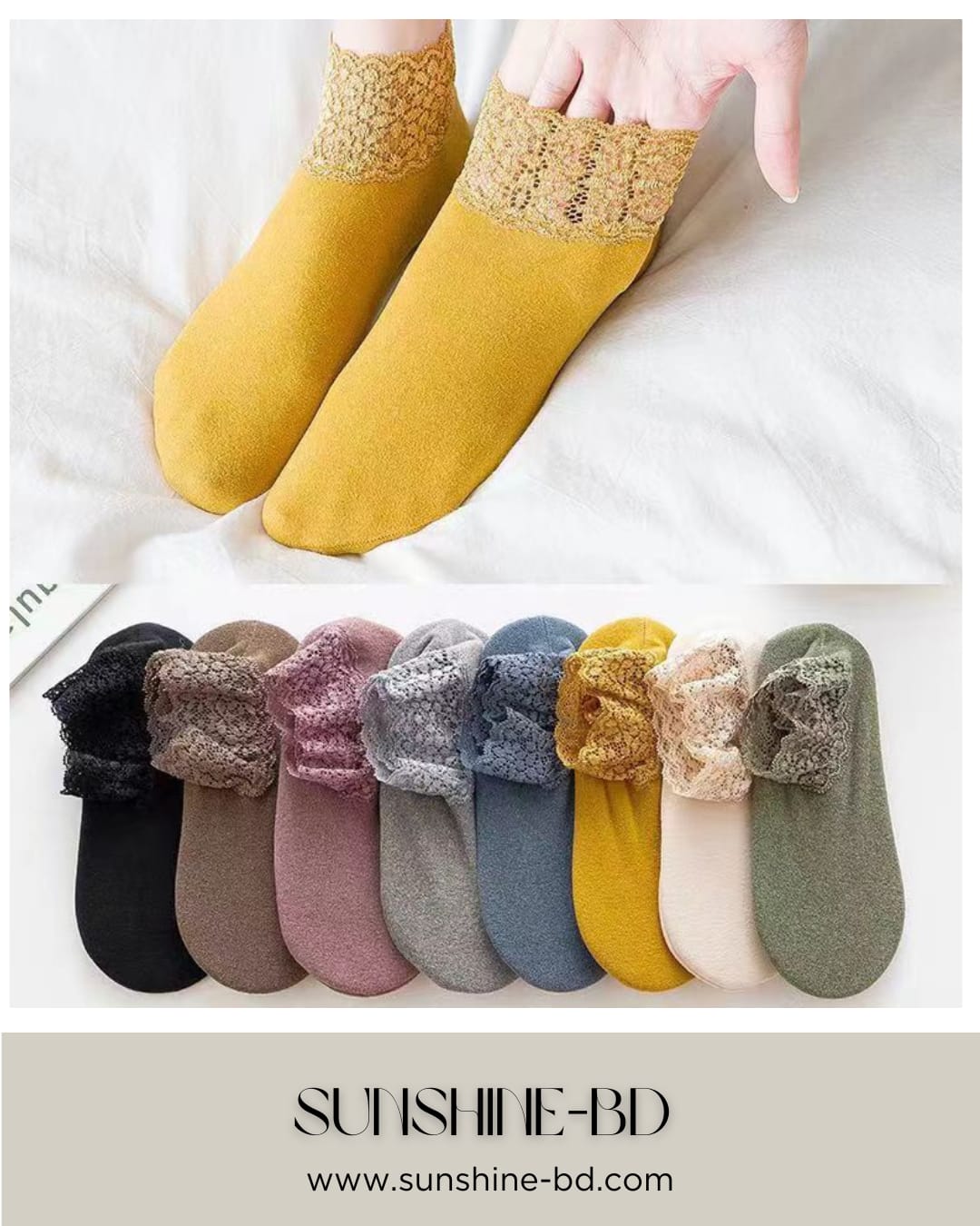 Bohemian Style Lace Socks